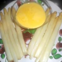 recette Asperges blanches des landes sauce hollandaise