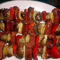 recette Brochettes de rognons d agneau et merguez