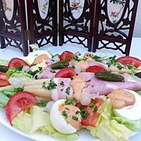 recette SALADE AUX ROULER D'APERGES