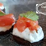 recette Toasts saumon tsatsiki maison