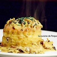 recette Vol au vent aux restes de poulet et champignons des bois