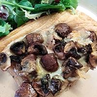 recette Tarte fine champignons munster au cumin