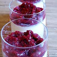 recette Panna cotta et sa compoté de framboise