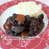 recette Joues de bœuf et sa sauce au vin