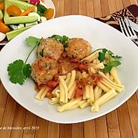 recette Boulettes de poulet au tofu, sauce express +