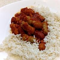 recette rougail  aux saucisses de poulet