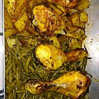 recette Poulet pomme de terre et haricots verts