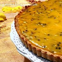 recette tarte au citron et fruits de la passion