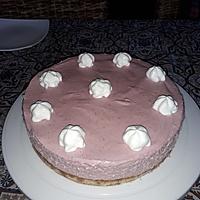 recette Amandine à la mousse de framboises