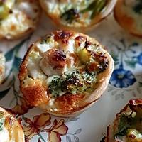 recette Mini quiche poulet brocolis