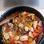 recette Poulet citronné au poivron et champignon