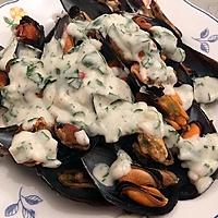 recette MOULE À LA CRÈME AIL ET PERSIL