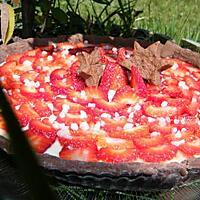 recette OooTarte pannacotta rhubarbe aux fraises ooO