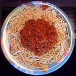 recette Spaguettis complets à la bolognaise 0%MG !