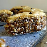 recette Authentique baklawa bônoise aux noix et eau des cendres