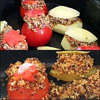 recette Pomme de terre et tomates farci au quinoa