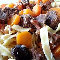 recette BOEUF CAROTTES AU VIN BLANC