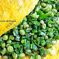recette Omelette aux petits pois d'Alain Ducasse, végétarien