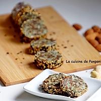 recette Barre énergétique aux poires séchées, noix de cajou, amande et spiruline, vegan