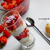 recette Verrine rouge et blanche, fraise et yaourt