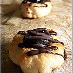 recette Coconut Saras: Bouchées coco coeur ganache chocolat