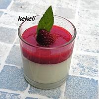 recette Panna cotta à la fraise