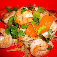 recette CREVETTES AU FENOUIL