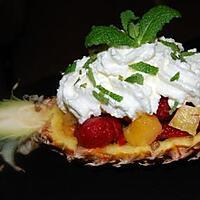 recette Salade de fruits chantilly menthe