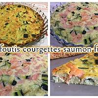 recette CLAFOUTIS COURGETTES ET SAUMON FUME