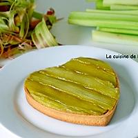 recette Coeur de rhubarbe à la crème d'amande