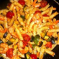 recette Fusilli au crevettes