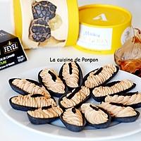 recette Amuse bouche à la mousse de foie de canard et ail noir