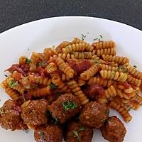 recette fusilli aux boulettes oriental