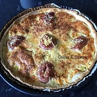 recette Quiche à la mortadelle et oeufs de caille