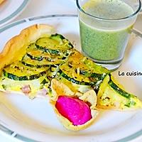 recette Tarte aux courgettes à l'ail des ours et soupe à l'ortie