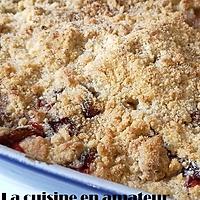 recette crumble aux prunes sauvages