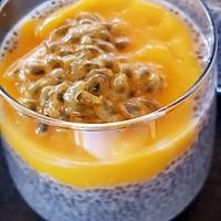 recette Graines de chia, coco-mangue-passion