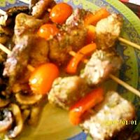 recette brochettes de veau marinées aux herbes