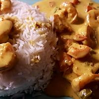 recette Curry de Crevettes Aux Poivrons et Lait de Coco