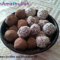 recette truffes aux chocolat