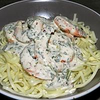 recette SCAMPIS AUX FINES HERBES