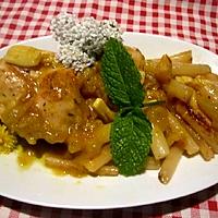 recette Lapin sauce safran.