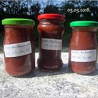 recette Confiture de fraises/rhubarbe vanillé.