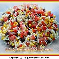 recette Salade d'orzo et haricots noirs