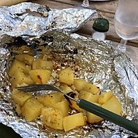 recette Papillotes de pommes de terres au feux de bois