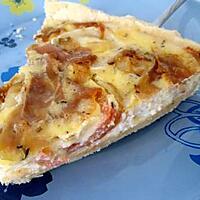 recette quiche de tomates à la bûche de chèvre