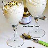 recette Mousse à la crème de pistache et blancs d'oeufs