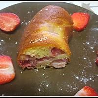 recette Gâteau yaourt aux fraises.