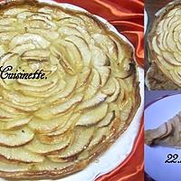 recette Tarte aux pommes compotées.