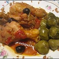 recette Pilons de poulet sauce tomates.